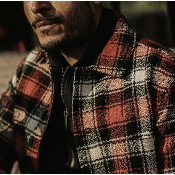 Taylor Stitch Taylor Stitch Ojai Jacket in Garnet Wool Blend Plaid Chore Size US S / EU 44-46 / 1 - 8 Thumbnail