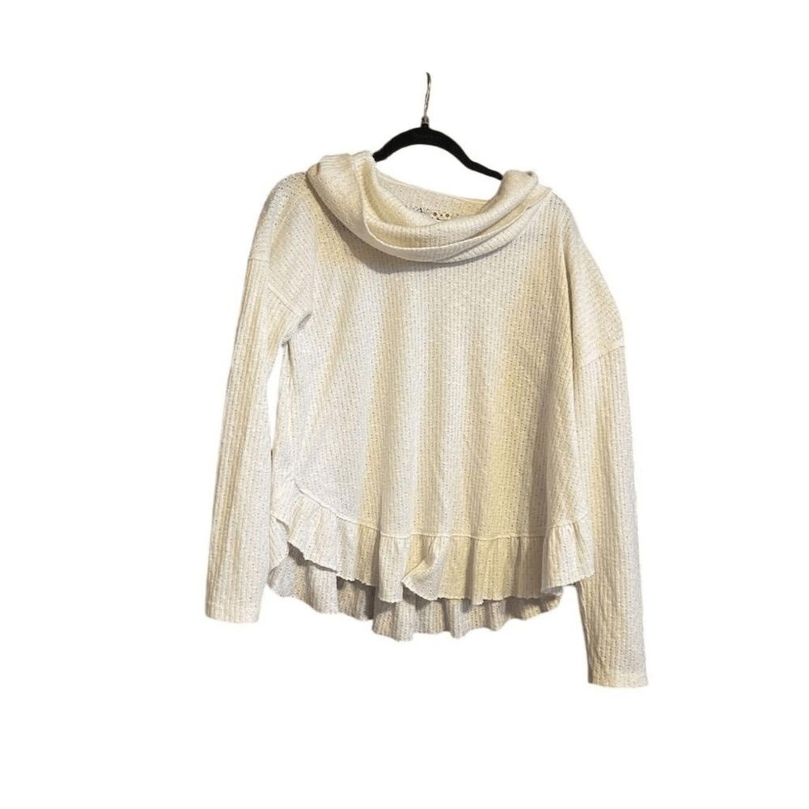 Marvel Comics Maeve Ivory Ruffled Hacci Pullover Sweater S anthologie Size S / US 4 / IT 40 - 5 Thumbnail