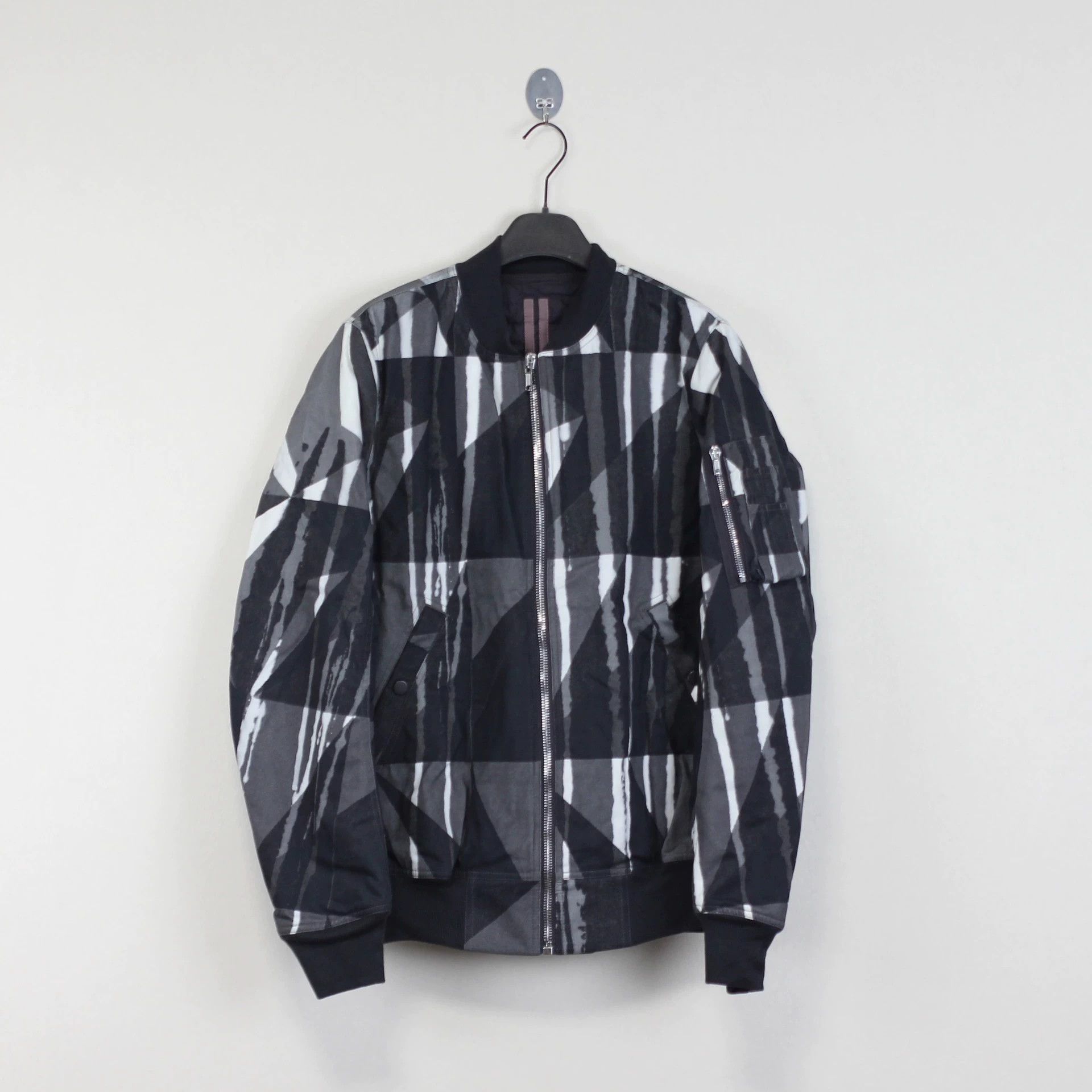 Rick Owens Rickowens double-stitched printed Ma 1 jacket. Size US S / EU 44-46 / 1 - 1 Thumbnail