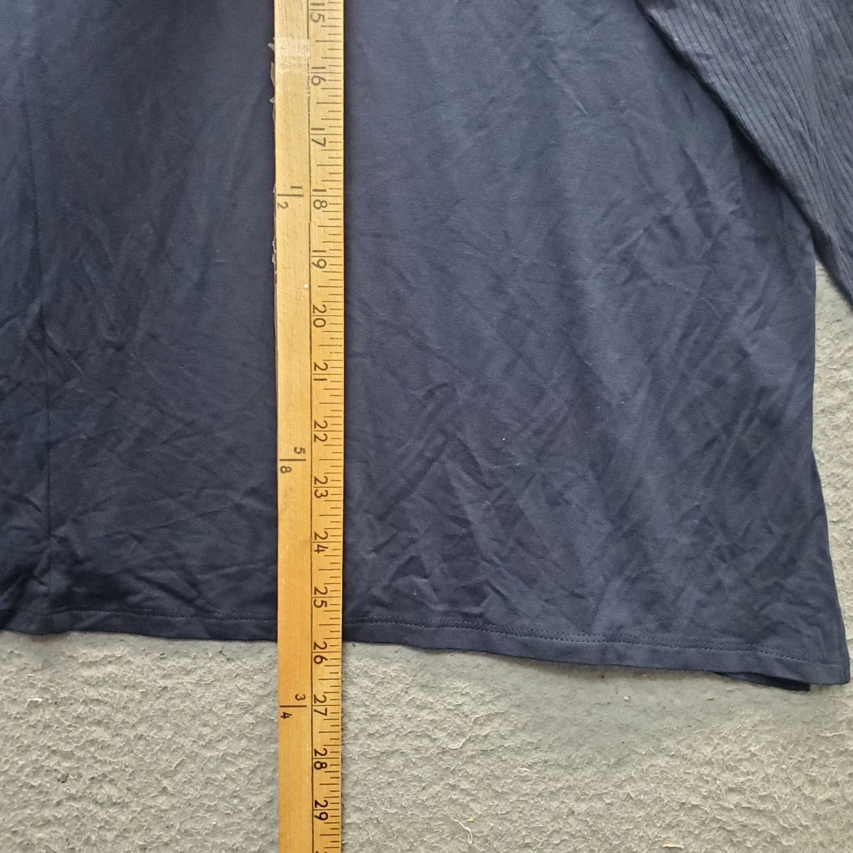 J. Jill J. Jill Tunic Top Womens Navy Rayon Relaxed Fit Round Neck Pullover Size M / US 6-8 / IT 42-44 - 3 Thumbnail