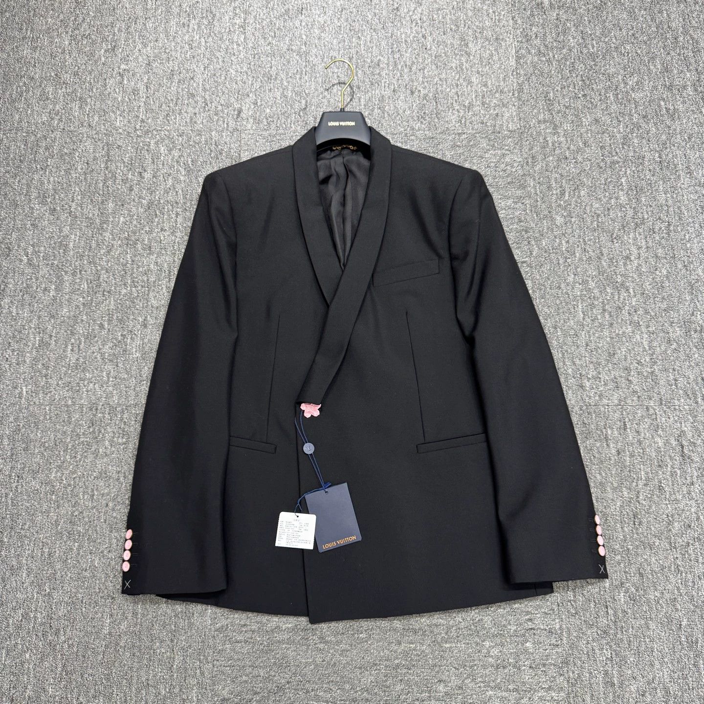 Louis Vuitton LV Cherry Blossom Button Wool Blazer Size 50 Size 50R - 1 Thumbnail