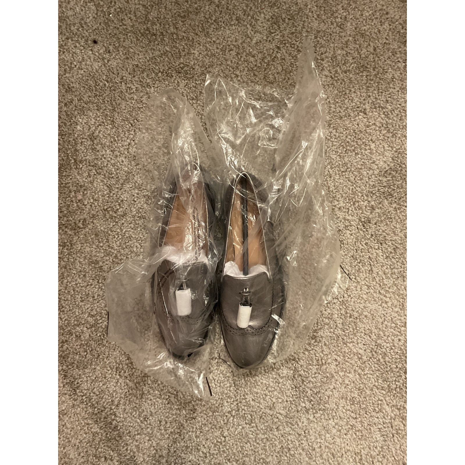 Talbots NIB Talbots Leighton Brogue Nappa Leather Metallic Loafers,6 Size US 6 / IT 36 - 5 Thumbnail