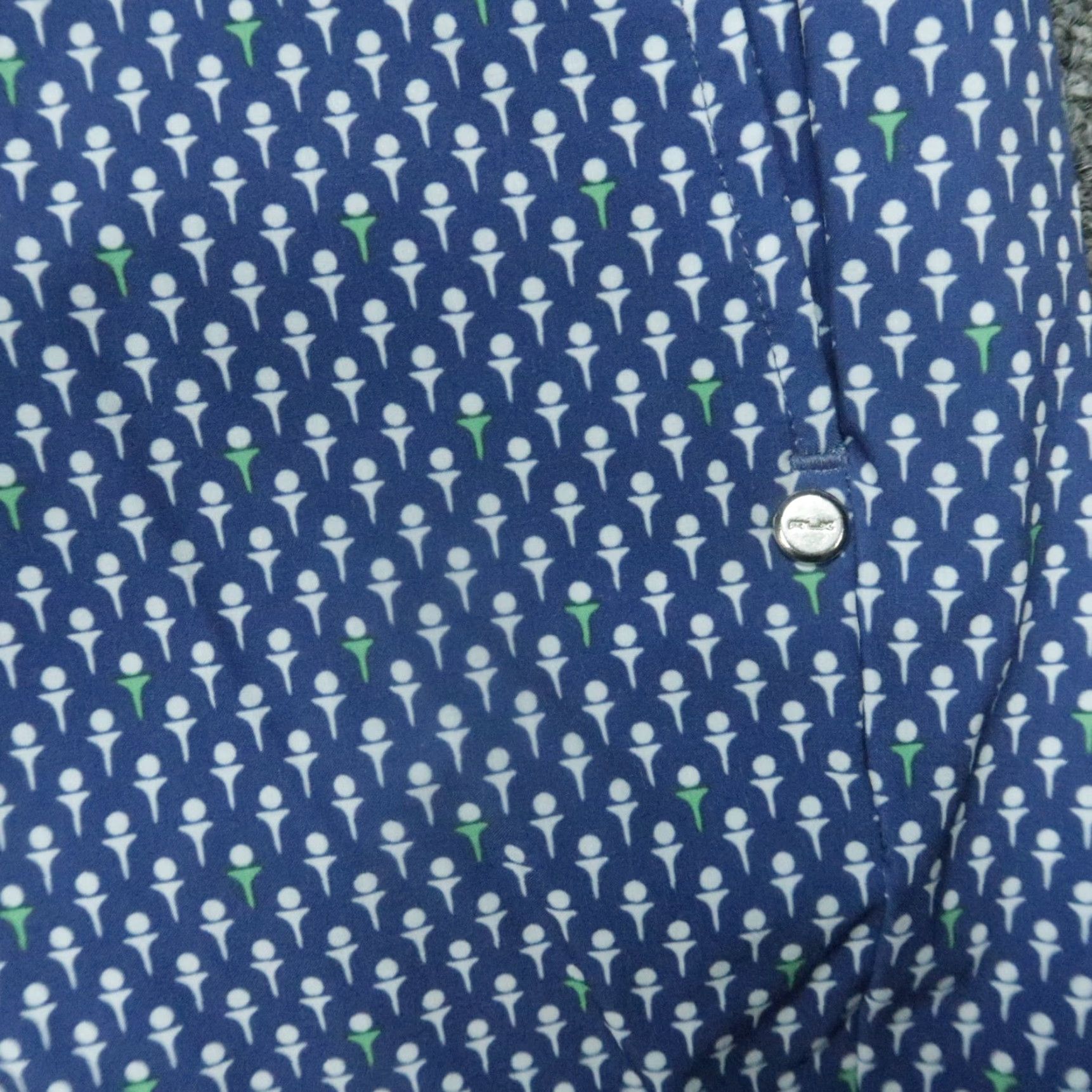 RLX Ralph Lauren RLX Ralph Lauren Pants Men 28x30 Blue Chino Slim Flat Front Pockets Belt Loops Geometric Pattern Smart Casual Pants Size US 28 / EU 44 - 4 Thumbnail