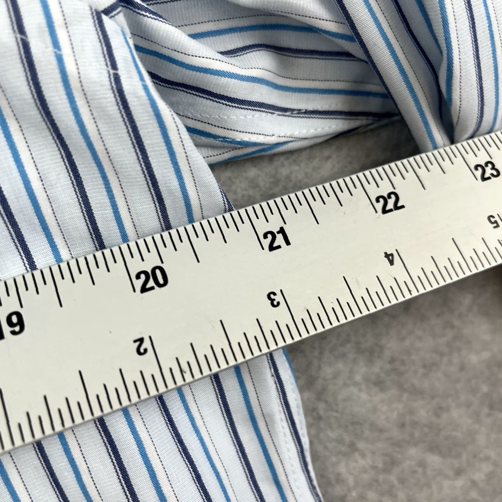 Charles Tyrwhitt Charles Tyrwhitt Dress Shirt 16 33 Non-Iron Slim Fit Multicolor Vertical Striped Size 42R - 6 Thumbnail