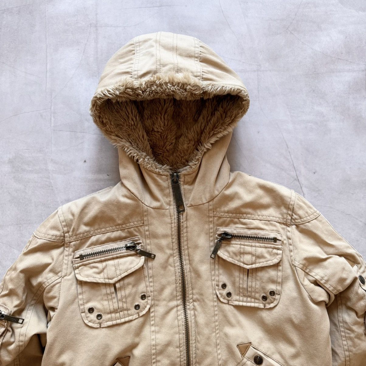 Hysteric Glamour × Undercover Military Bomber Jacket Zip Faux Fur LGB If Six Was Nine Vibe Size M / US 6-8 / IT 42-44 - 5 Thumbnail