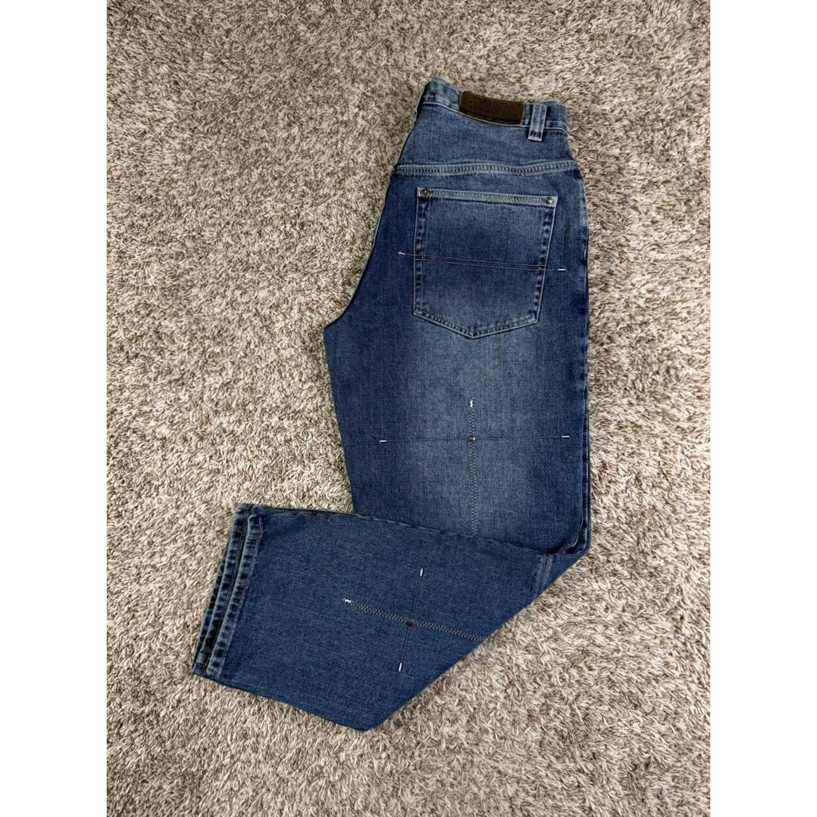 Enyce VINTAGE Enyce Jeans Size 34 Baggy Stitched Panel Y2K Hip Hop Skate 2000s Size US 34 / EU 50 - 2 Thumbnail