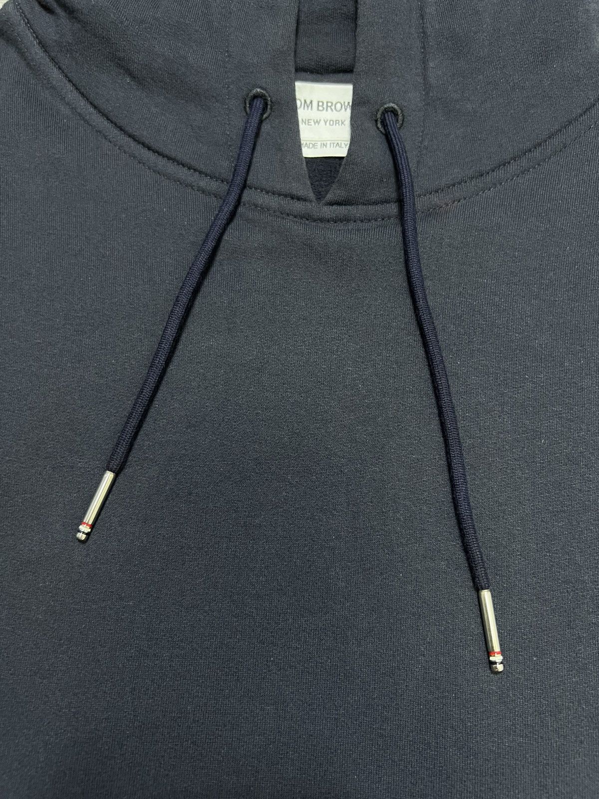 Thom Browne Thom Browne - Navy Blue Pullover Hoodie Size US L / EU 52-54 / 3 - 9 Thumbnail