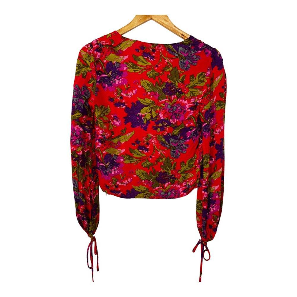 Urban Outfitters Urban Outfitter l Georgie Surplice Floral Blouse Size Small Size S / US 4 / IT 40 - 5 Thumbnail