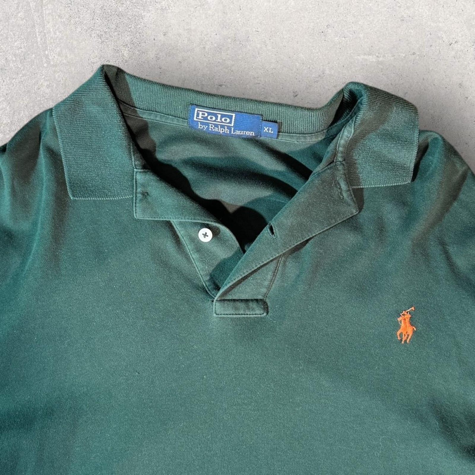 Polo Ralph Lauren Green Polo Ralph Lauren long sleeve polo shirt Size US XL / EU 56 / 4 - 1 Thumbnail