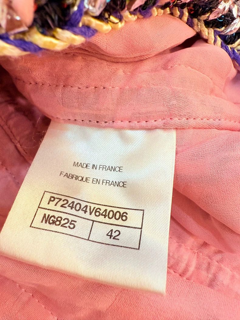 Chanel Chanel 22p pink purple mosaic coat Size M / US 6-8 / IT 42-44 - 6 Thumbnail