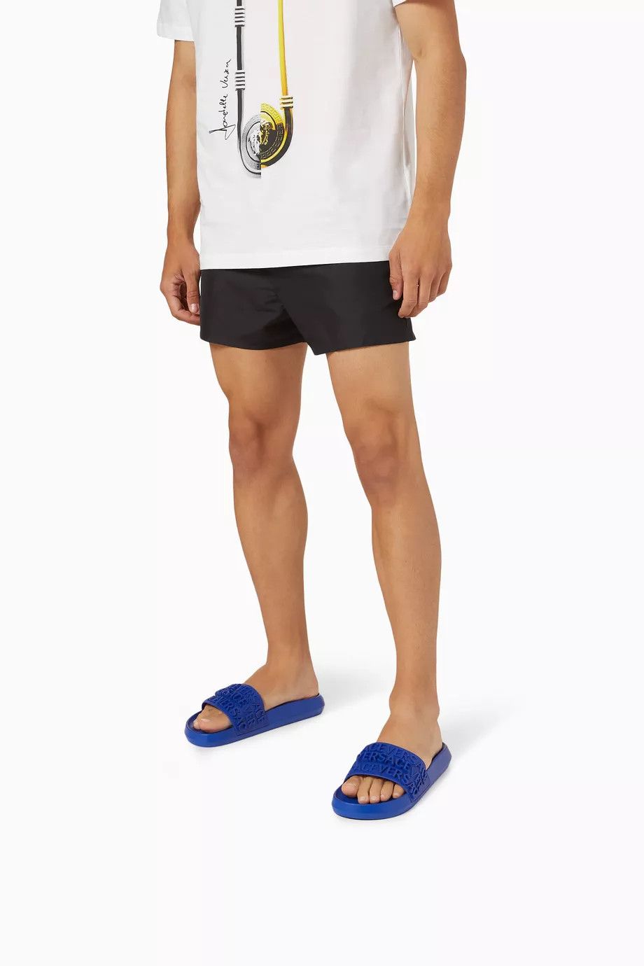 Versace o1y0425 Logo Slippers in Blue Size US 11 / EU 44 - 5 Thumbnail