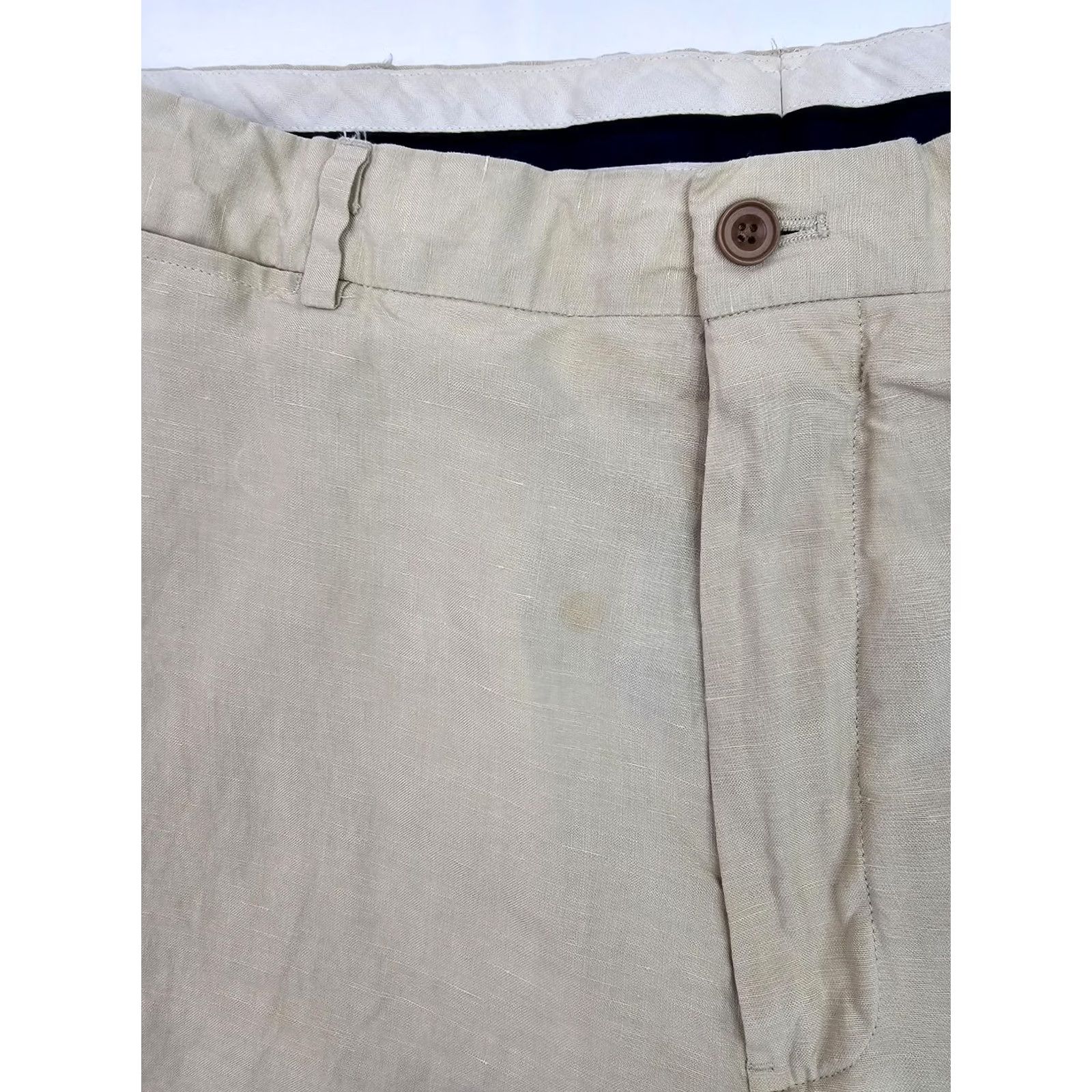 Polo Ralph Lauren VINTAGE Polo Ralph Lauren Pants Mens 36x30 Beige Linen Silk Classic Dress (Fits 35x27) Polo Ralph Lauren Andrew Dress Pants Mens Beige Linen Silk Size US M / EU 48-50 / 2 - 5 Thumbnail