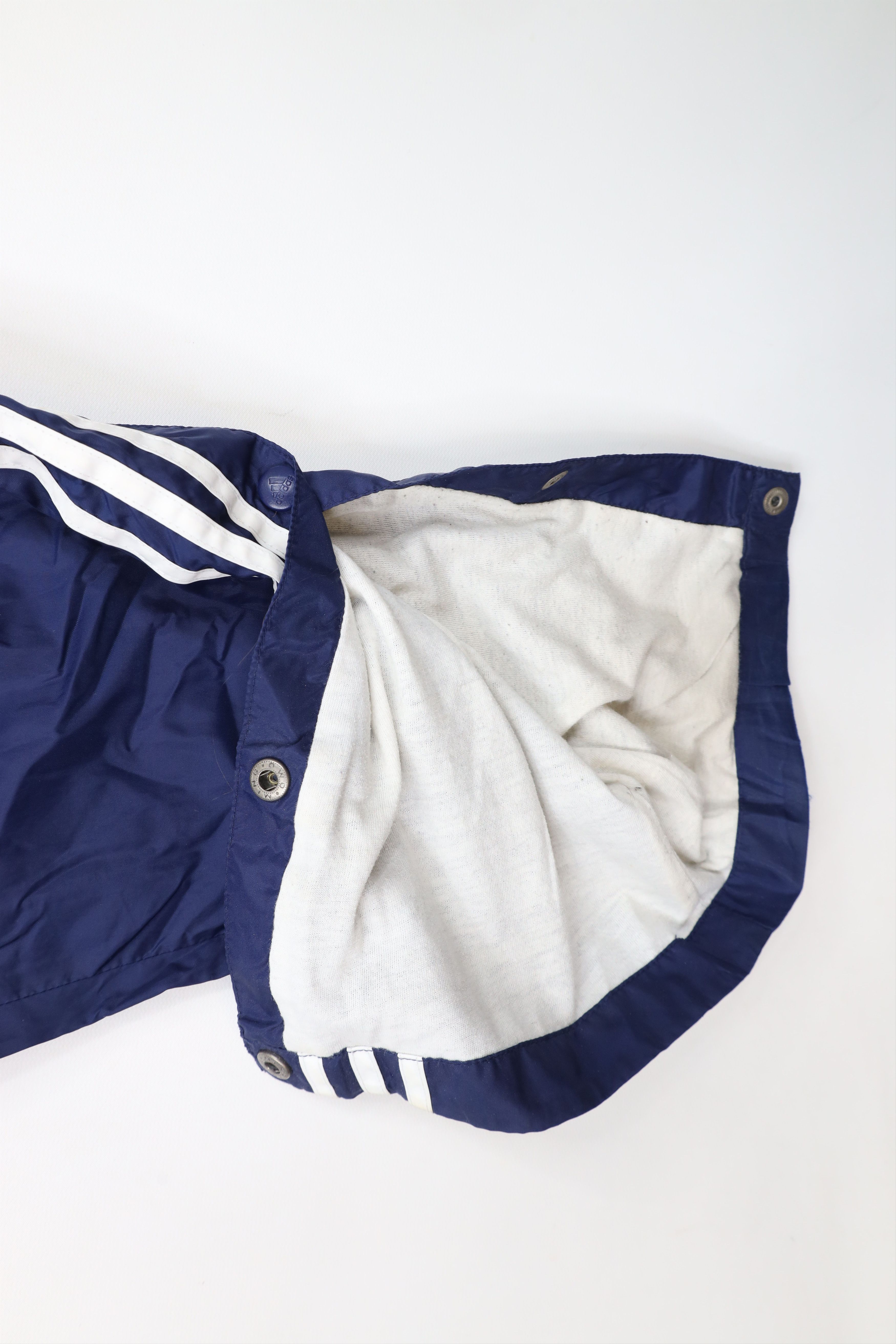 Adidas × Vintage Vintage 90s Adidas Spell Out Lined Tearaway Pants Blue Size US 34 / EU 50 - 5 Thumbnail
