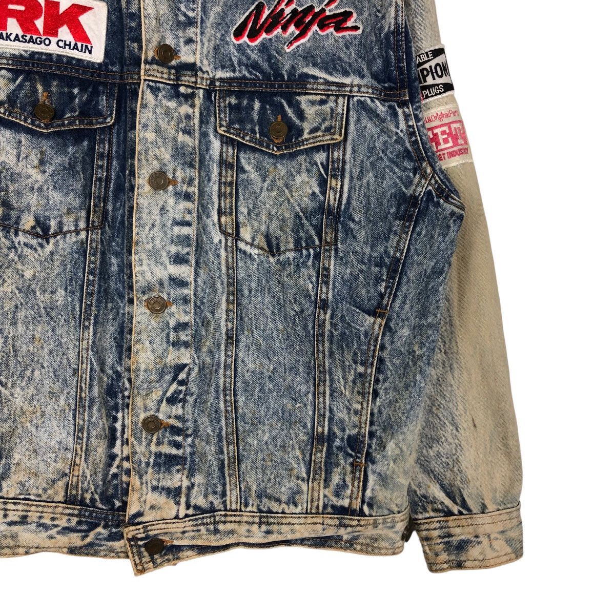 Japanese Brand 🔥Vintage Trucker Denim Jacket Biker Modern House Japan Size US M / EU 48-50 / 2 - 5 Thumbnail