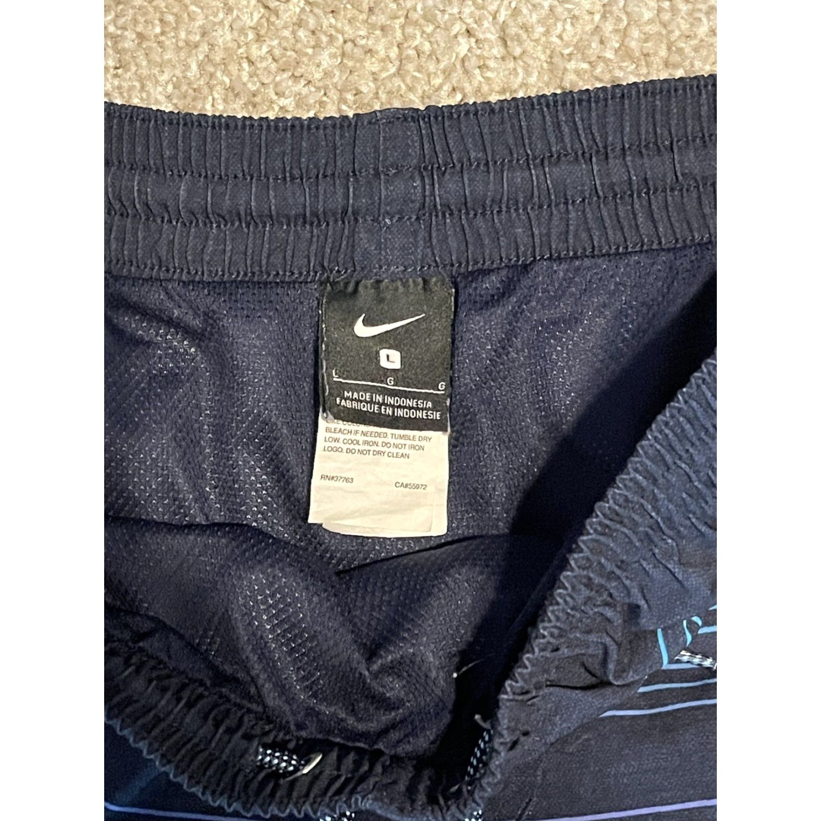 Nike Nike Men JUST DO IT Swim Trunks L Board Shorts Multicolor Striped Size US 33 - 2 Thumbnail