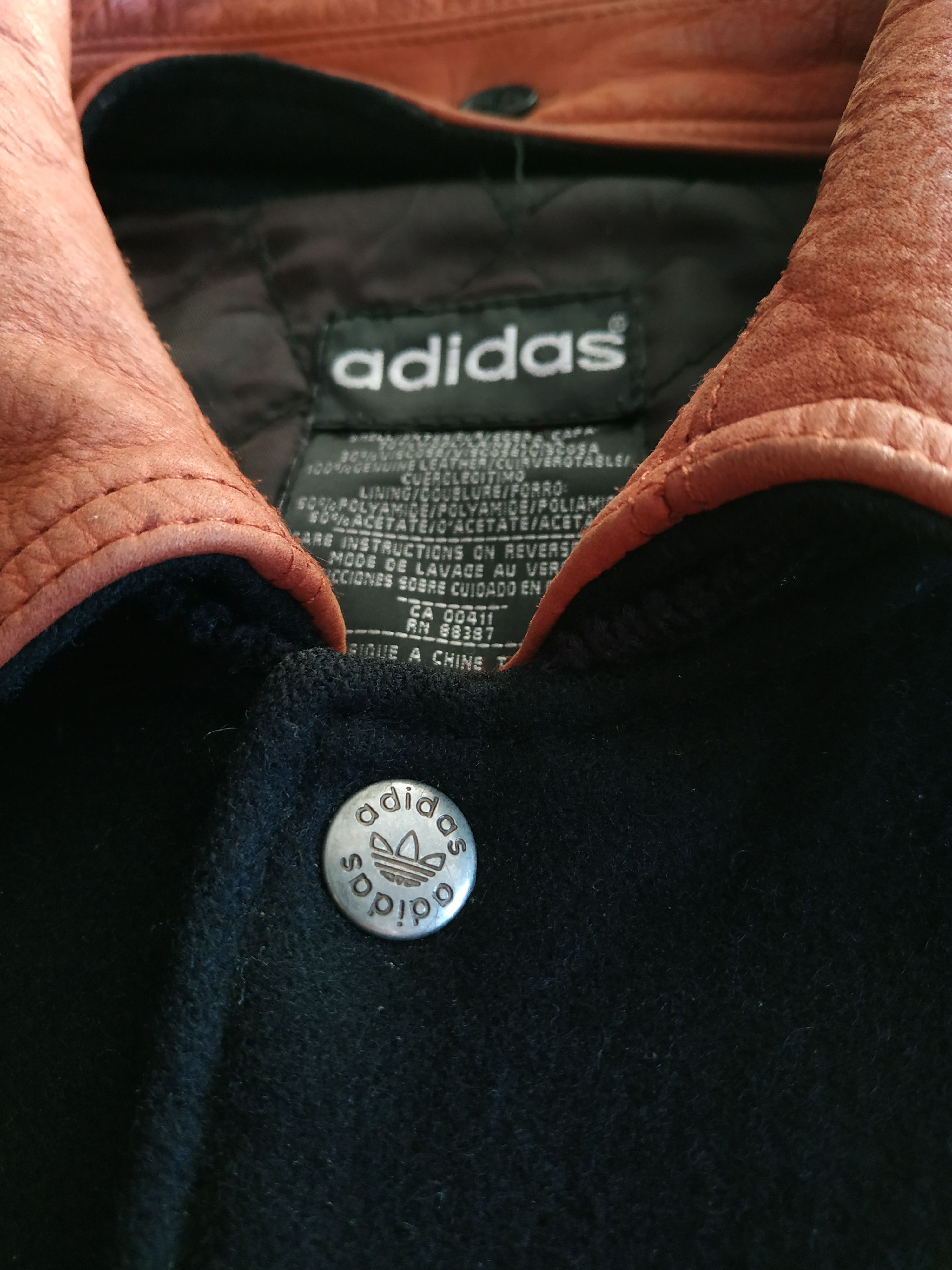 Adidas × Vintage Adidas Men's Vintage 90's Wool Bomber Jacket, s. MEDIUM Size US M / EU 48-50 / 2 - 8 Thumbnail
