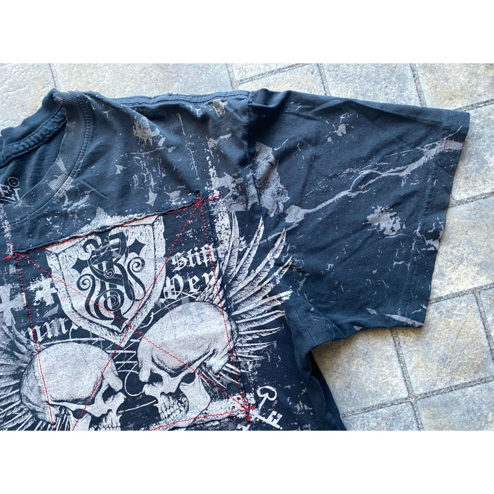 Affliction Rebel Saints T-Shirt Men’s Large Multicolor Skull Y2K Short Sleeve Affliction Rebel Saints Brand Size US L / EU 52-54 / 3 - 5 Thumbnail
