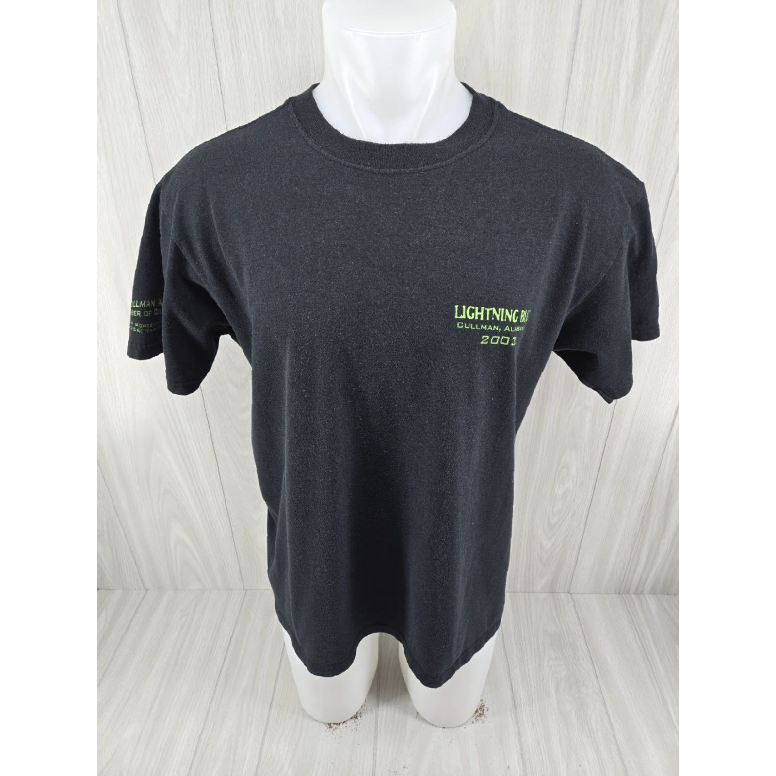 Anvil VINTAGE DISTRESSED Lightning Bug The Movie Cullman Alabama Shirt Men's Large Shirt Black 90s Movie theme Mens Size US L / EU 52-54 / 3 - 3 Thumbnail