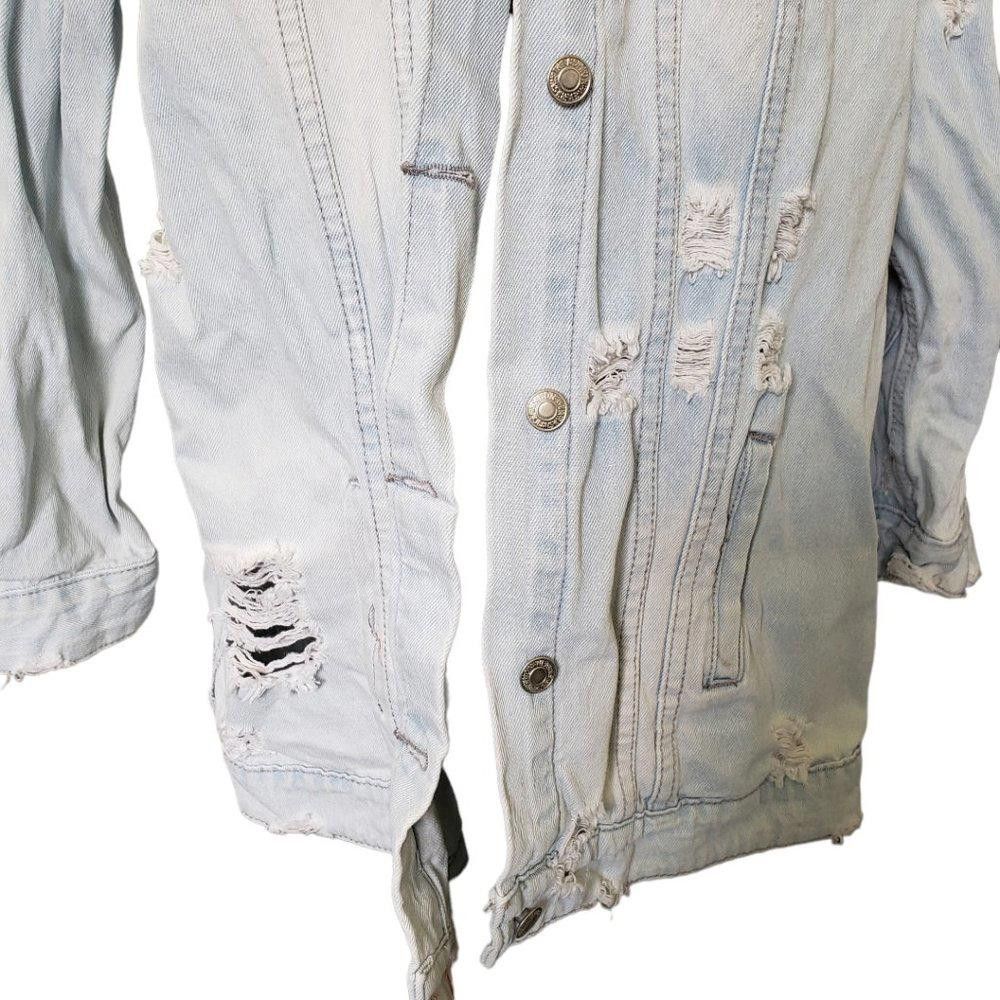 Designer CT339 Hot & Delicious Distressed Denim Ladies Jacket L Size L / US 10 / IT 46 - 6 Thumbnail