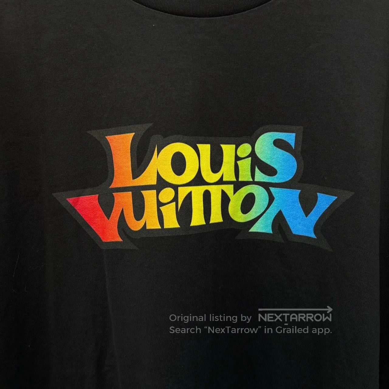 Louis Vuitton louis vuitton rainbow logo long sleeve t. Size US XXL / EU 58 / 5 - 3 Thumbnail