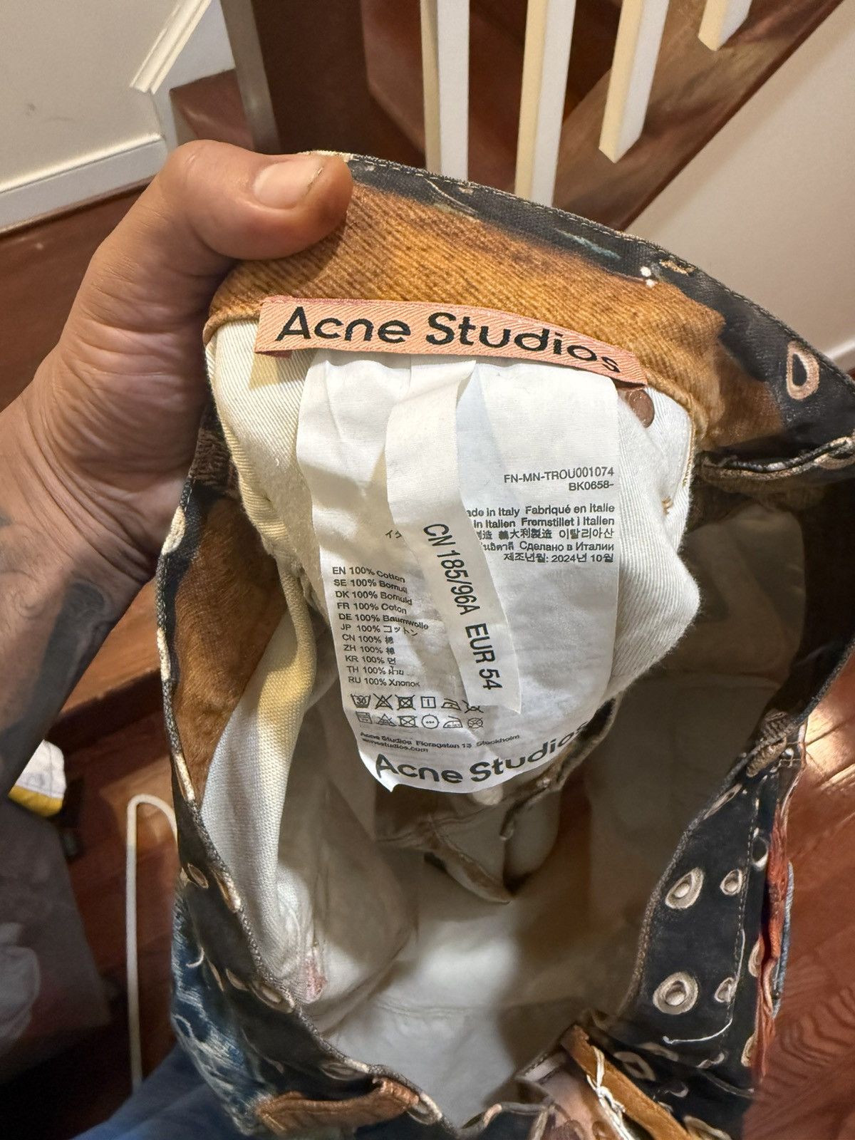Acne Studios Acne Studio Trompe Orange Stacked Belt Jeans Size US 36 / EU 52 - 12 Thumbnail