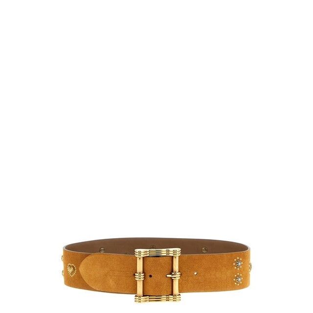 ETRO Brown Suede 60mm Belt New And Authentic (Women's size:8