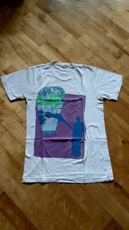Band Tees × Vintage Rare Animal Collective Shirt 2008 Milkshake Fluo Print Tee S Size US S / EU 44-46 / 1 - 1 Thumbnail