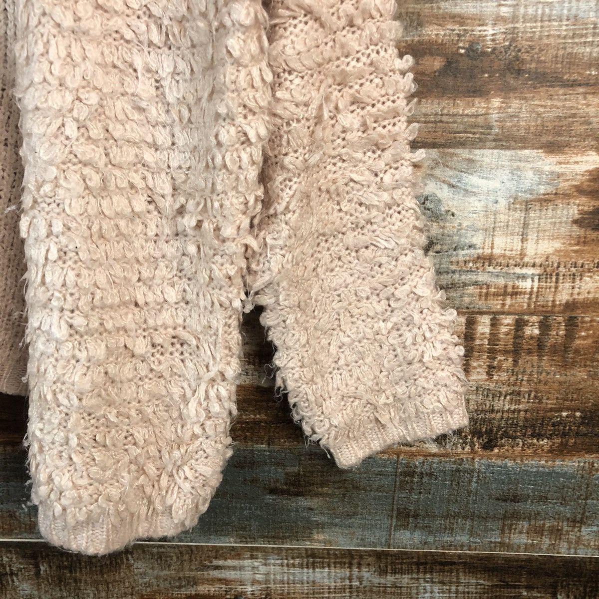 Homespun Knitwear × Japanese Brand Glacier Pink Mohair Cardigan shaggy vintage Knitwear #A2351 Size M / US 6-8 / IT 42-44 - 8 Thumbnail