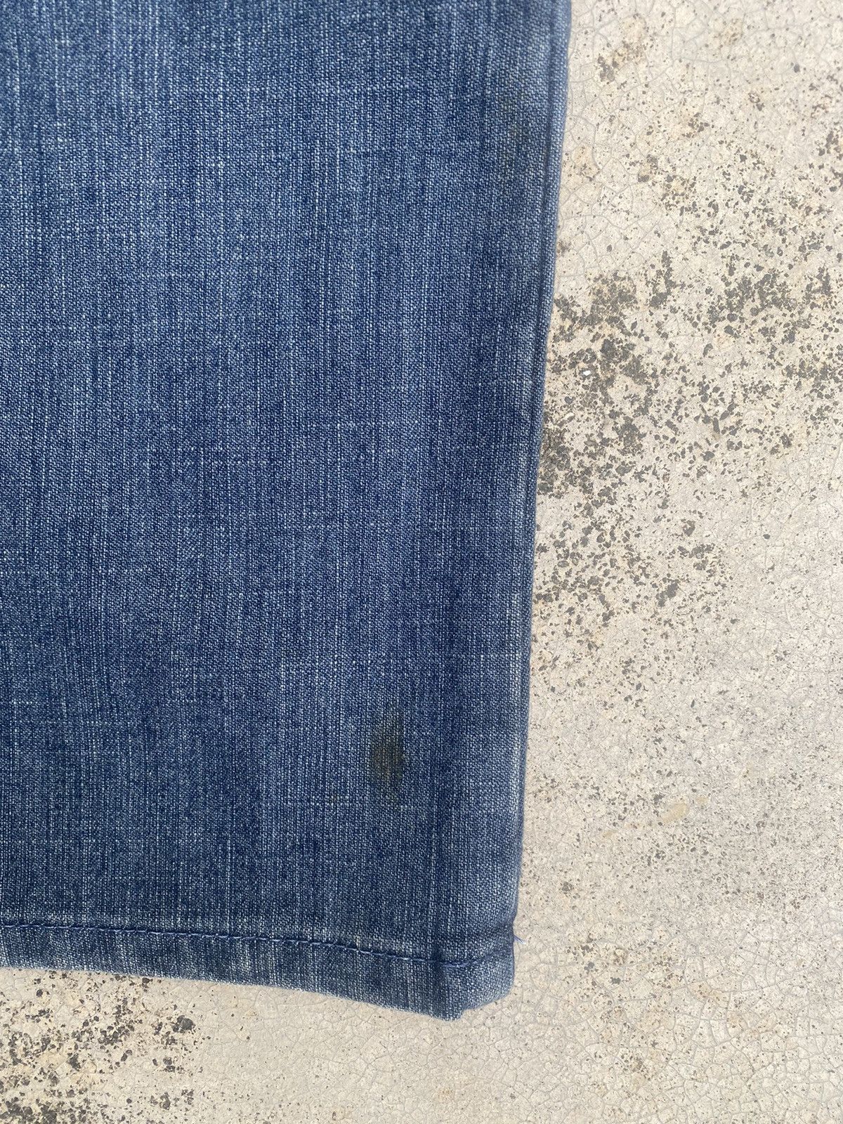 If Six Was Nine × Le Grande Bleu (L.G.B.) × Marithe + Francois Girbaud Flare Jeans Marithe Francois Girbaud Faded Denim Jeans Size US 34 / EU 50 - 14 Thumbnail