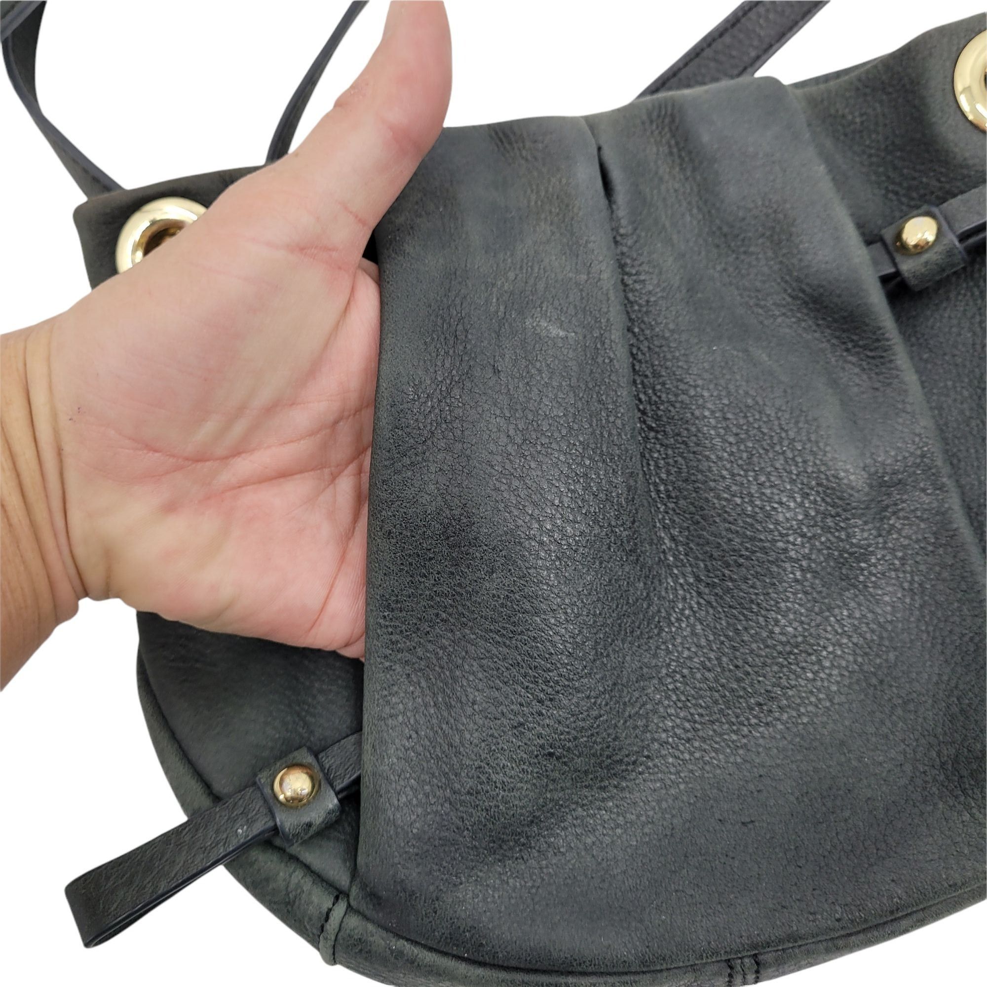 Vince Camuto Vince Camuto Crossbaody Sling Bag Pebble Leather Gray Greeni Size ONE SIZE - 5 Thumbnail