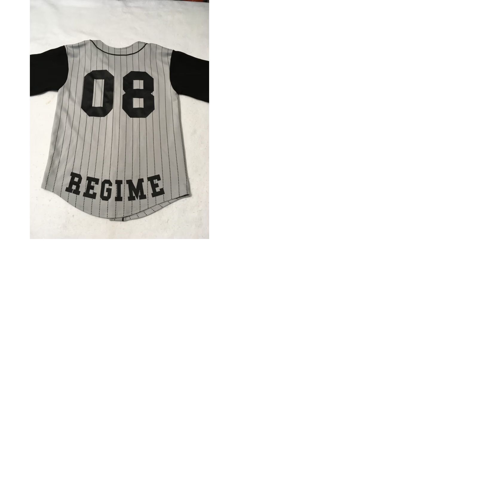 Vintage Civil Regime gray Baseball Jersey Button Short Sleeve Men’s M Gray Logo Modern - Shirt Mens M Size US M / EU 48-50 / 2 - 9 Thumbnail