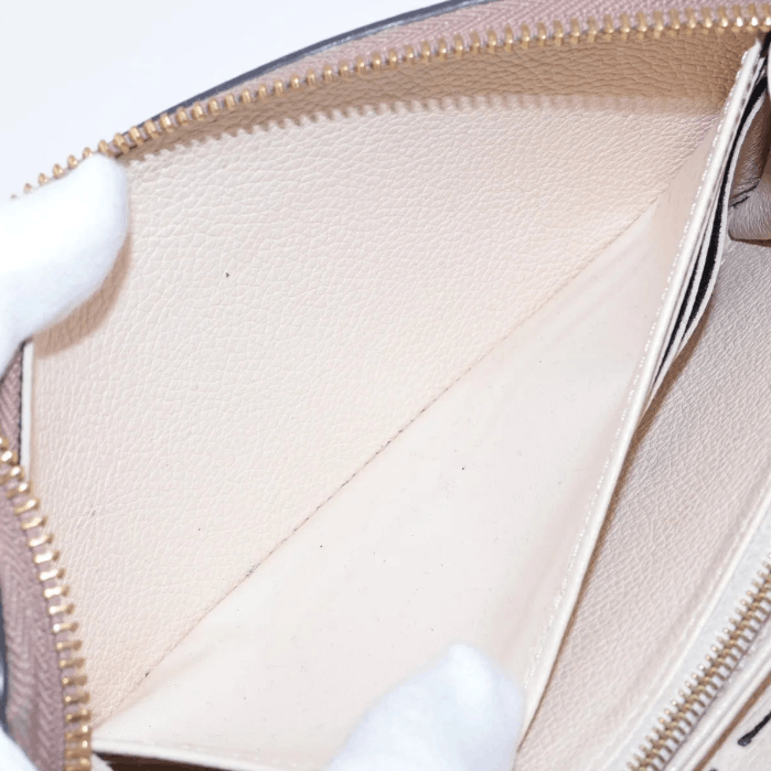 Louis Vuitton Monogram Bicolor Empreinte Zippy Wallet Creme x Bois de Rose Size ONE SIZE - 4 Thumbnail