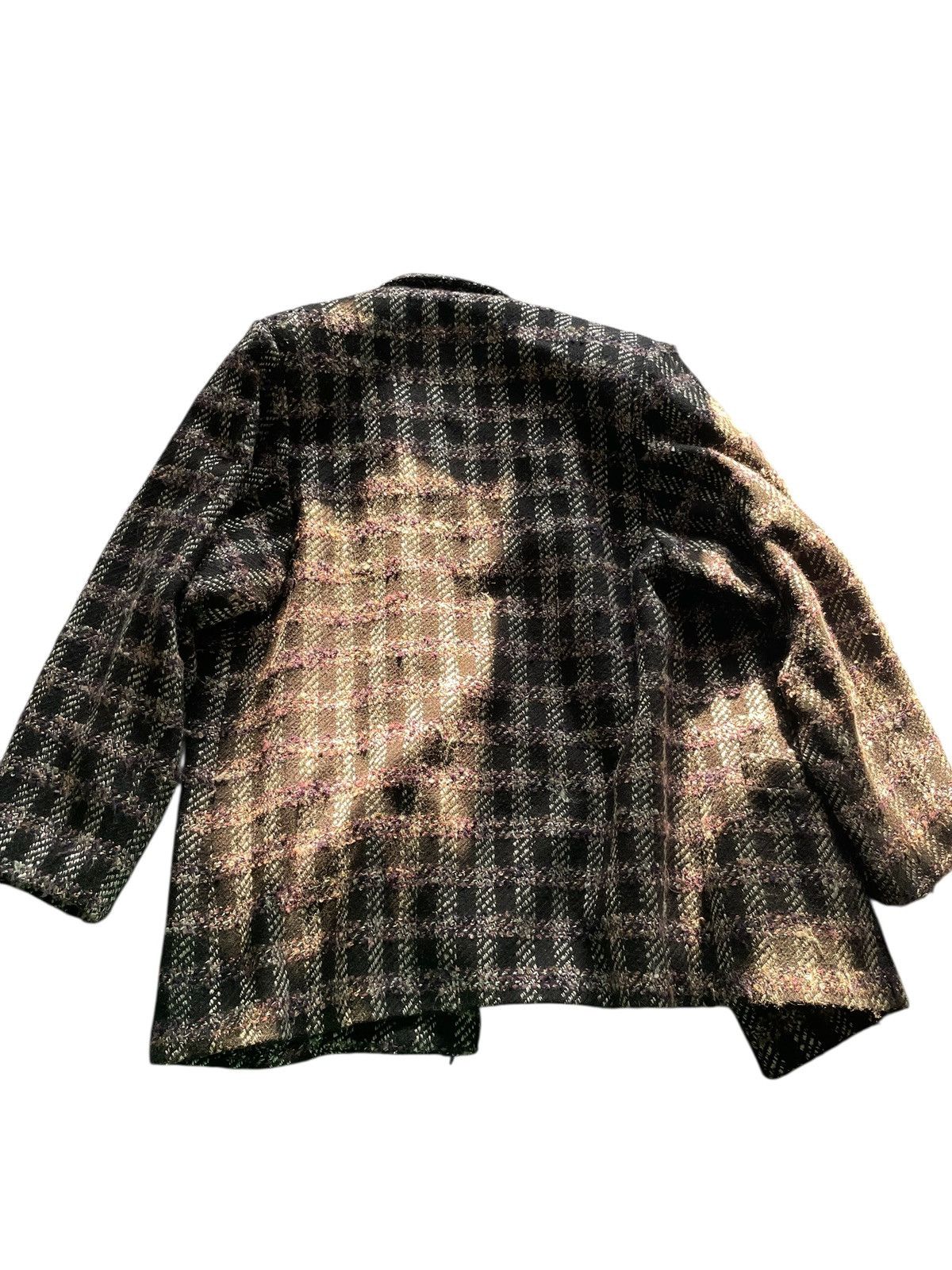 Vintage 90s boucle’ windowpane pattern Gloria Vanderbilt blazer 14 Size XL / US 12-14 / IT 48-50 - 2 Thumbnail