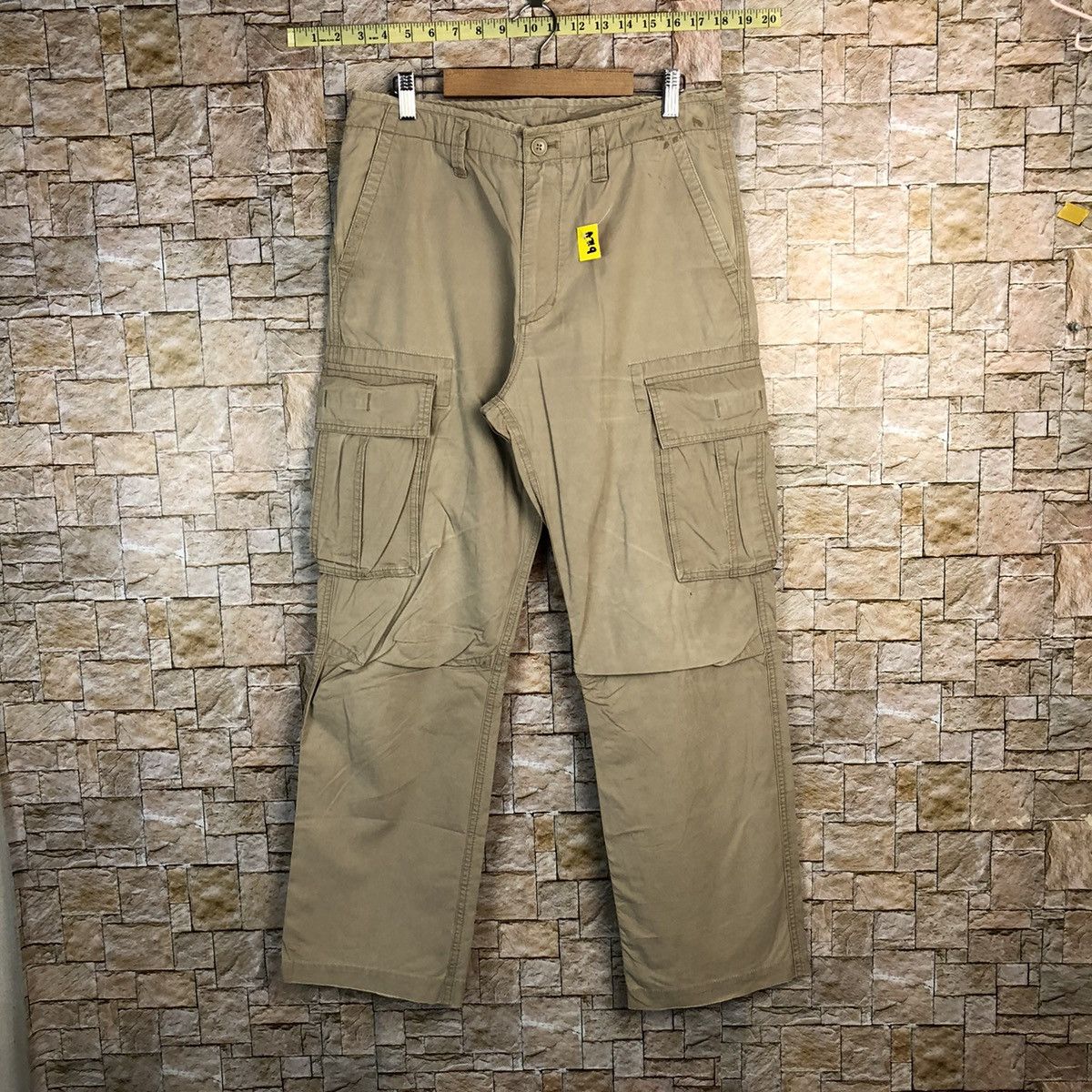 Japanese Brand Top Valu Brown Cargo Multipocket Pants #A719 Size US 32 / EU 48 - 1 Thumbnail