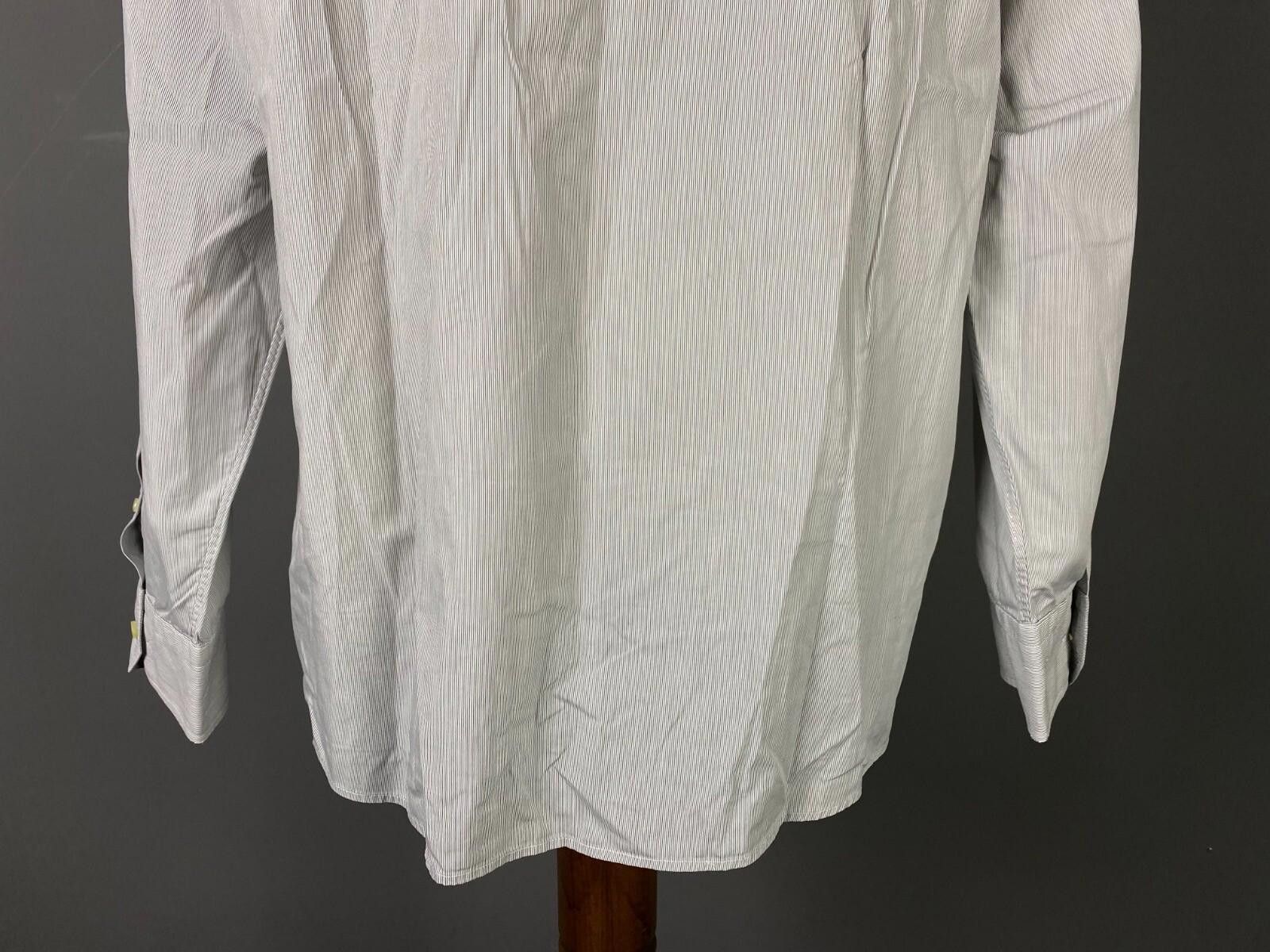 Eton Eton Ganghester Gray Luxury Dress Shirt Size 45 17.75 XXL Size US XXL / EU 58 / 5 - 6 Thumbnail