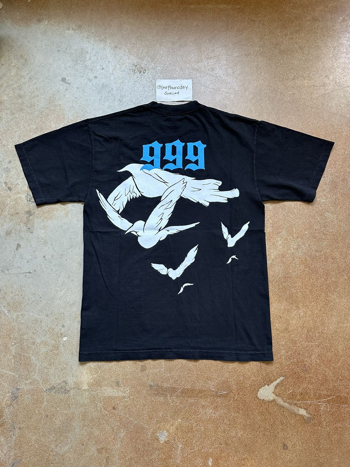 image of 999 Club Doves Tee Black Xl, Men's