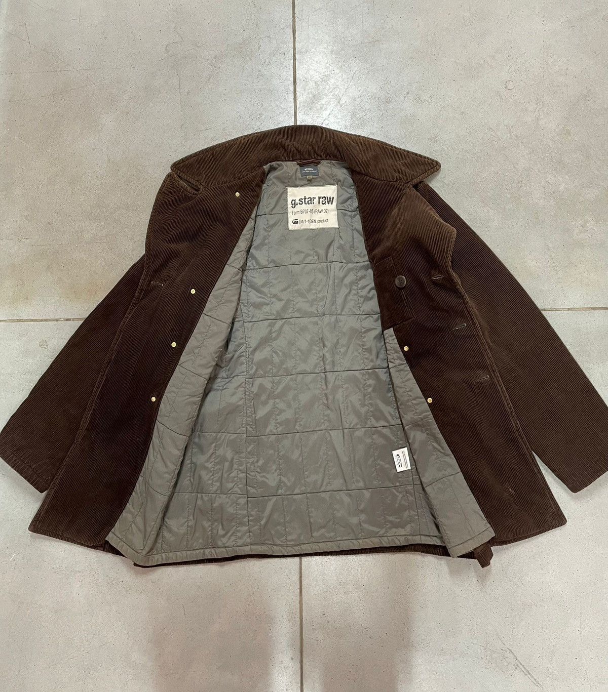 G-Star Rare Vintage G Star Corduroy P-Coat Jacket Size US XL / EU 56 / 4 - 2 Thumbnail
