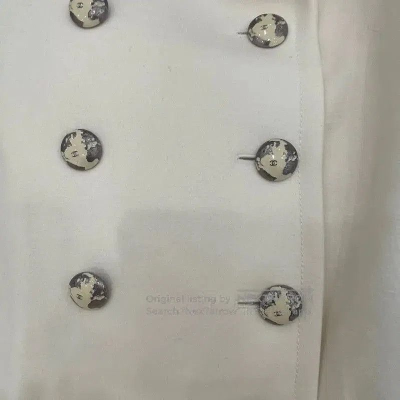 Chanel Chanel Cream Double-Breasted Women's Coat . Size M / US 6-8 / IT 42-44 - 5 Thumbnail