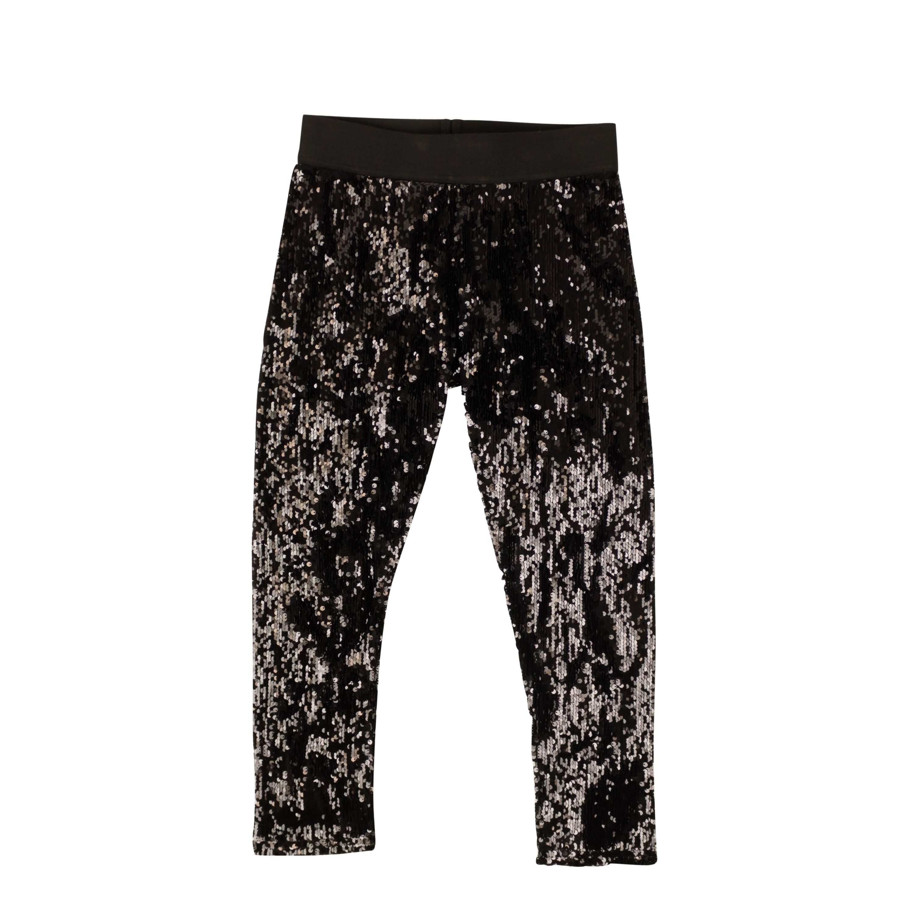 Image of Junya Watanabe Black Sequin Embellished Leggings Size M, Women's