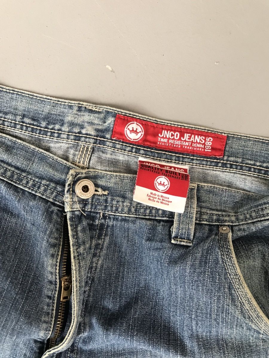 JNCO × Southpole × Vintage Crazy vintage Jnco crown 👑 embroidered baggy fit denim Size US 37 - 5 Thumbnail