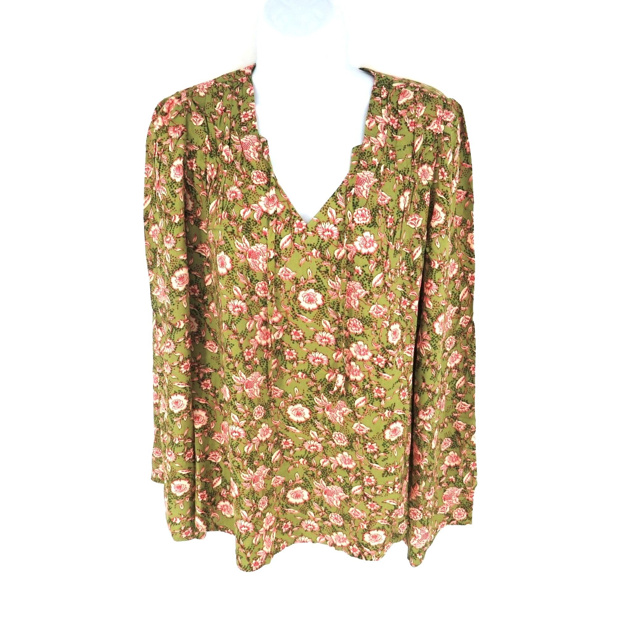 Jessica Simpson Jessica Simpson Leslie Boho Botanical Dots XXL Top Shirt NWT Size XXL / US 16-18 / IT 52-54 - 1 Thumbnail