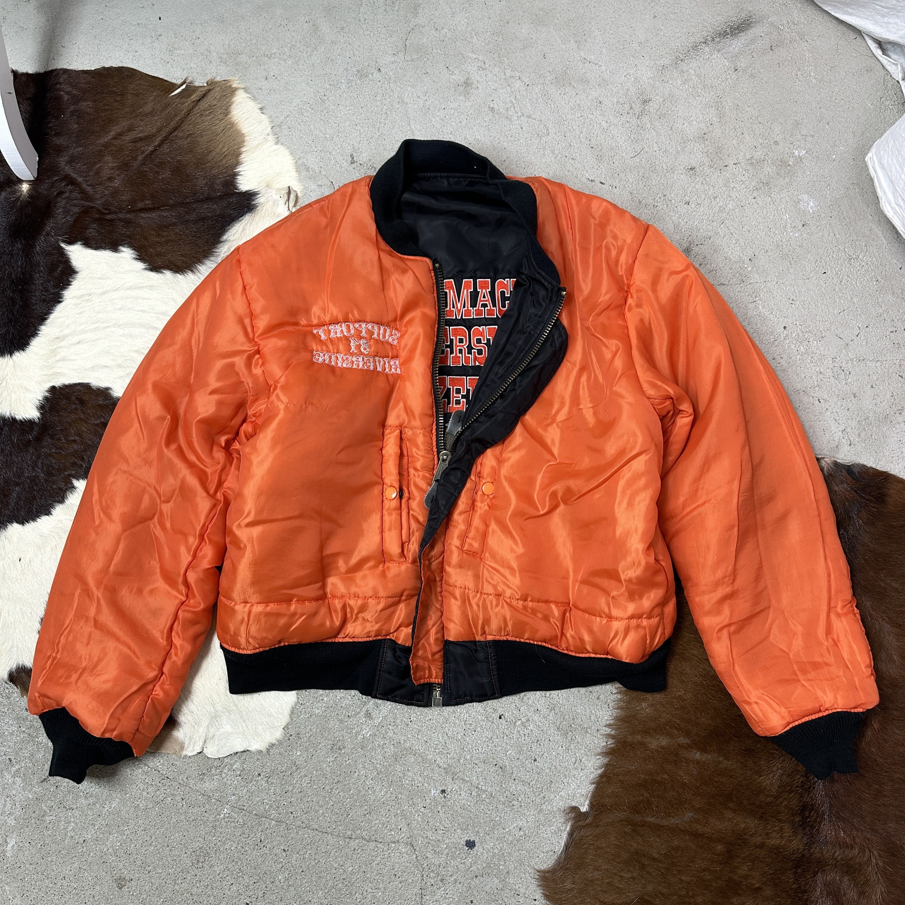 Vintage Vintage Reversible Big Red Machine MA-1 Bomber Jacket Y2K Size US L / EU 52-54 / 3 - 8 Thumbnail