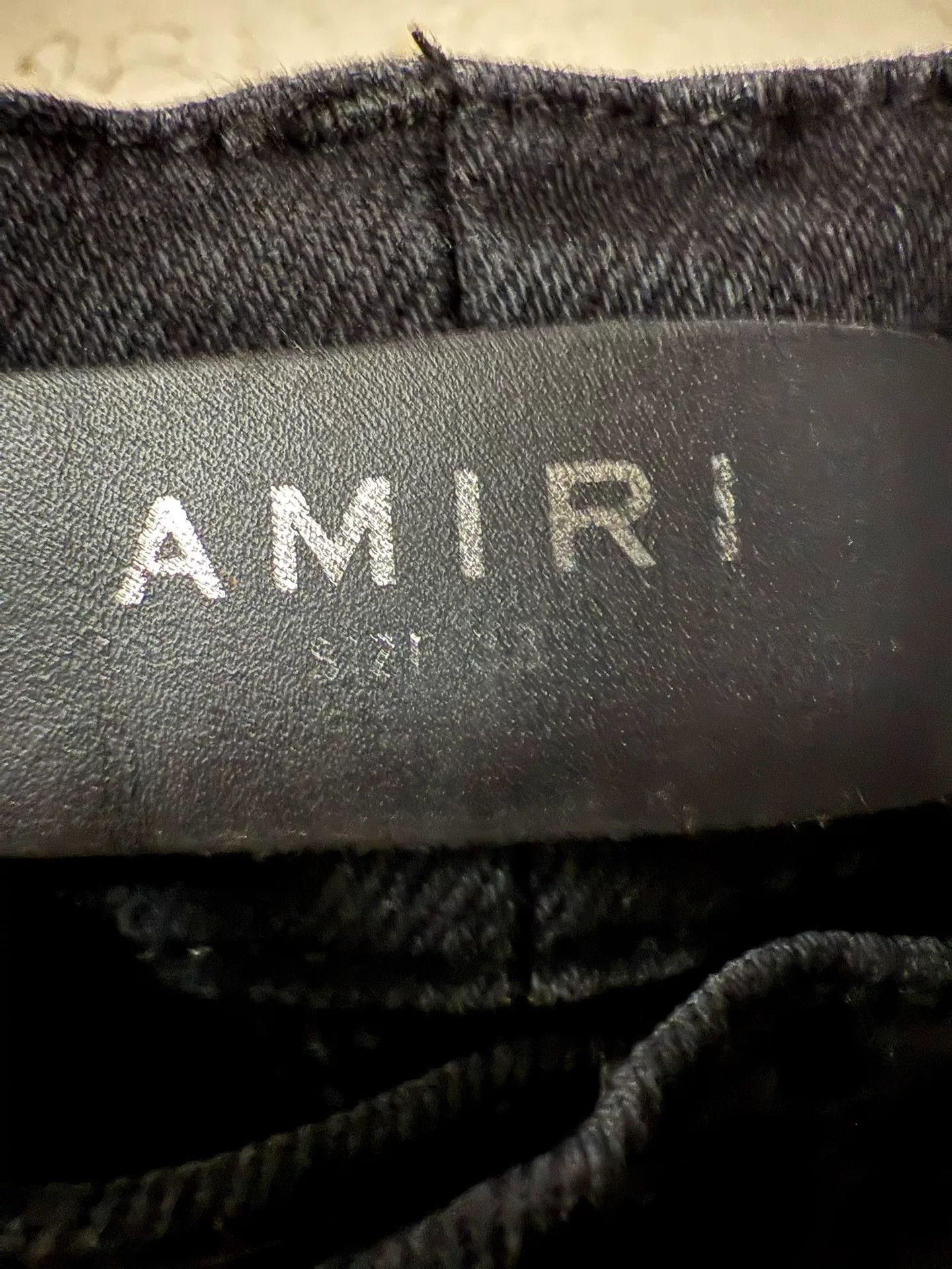 Amiri Amiri Black Patchwork Pattern Denim Pants Size US 33 - 5 Thumbnail