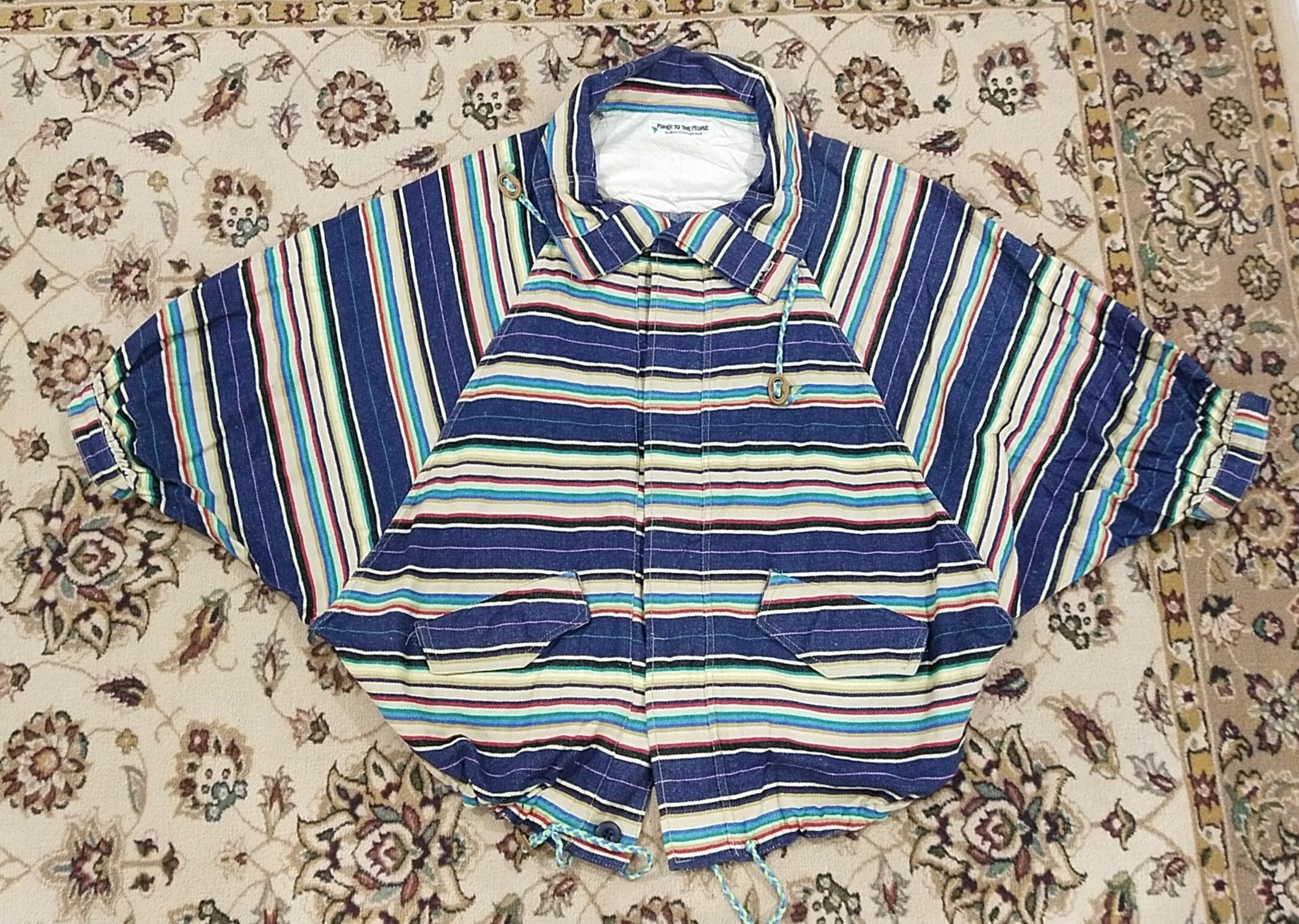 Japanese Brand Final Drop Power To The People Global Culture Mix Jacket Size US M / EU 48-50 / 2 - 1 Thumbnail
