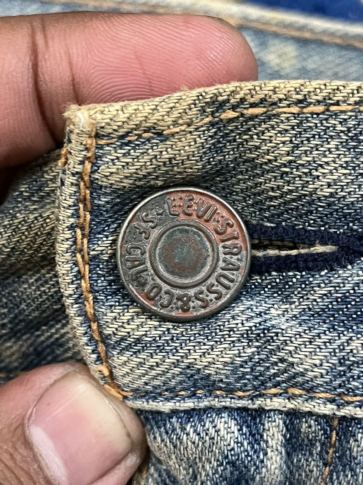 Levi's × Levi's Vintage Clothing Vintage Levi’s 534 Mudwash Grunge Wide Leg Denim Size US 31 - 3 Thumbnail