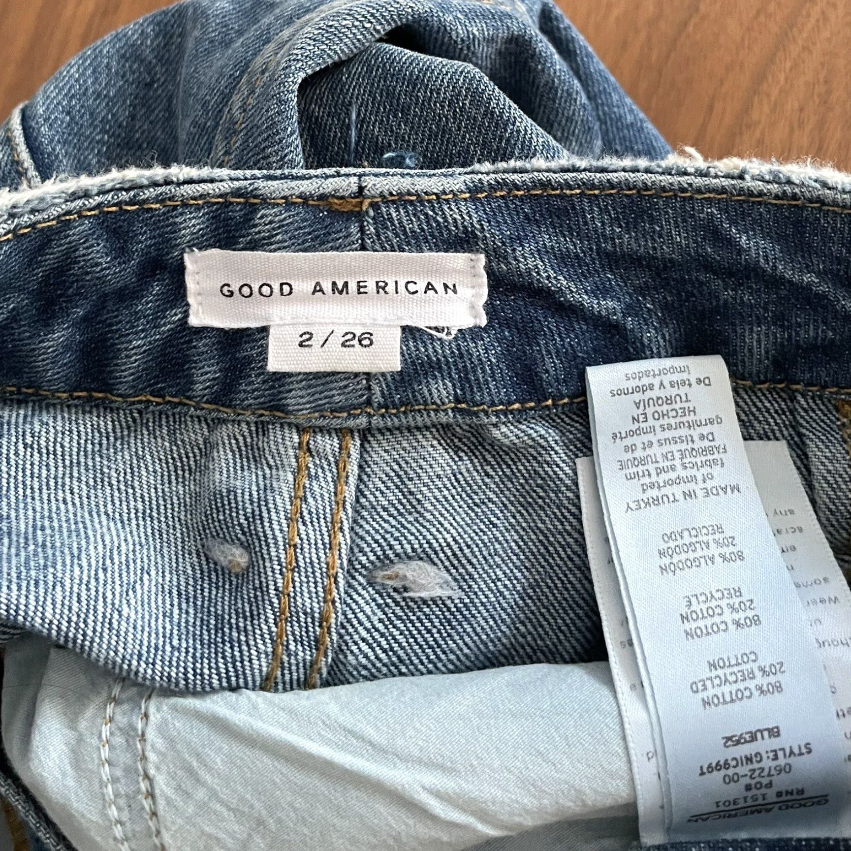 Good American **Good American 90s Icon Blue Straight Jeans Size 26** User: Good American 90s Icon Blue Straight Jeans Size 26 Size 26" / US 2 / IT 38 - 7 Thumbnail