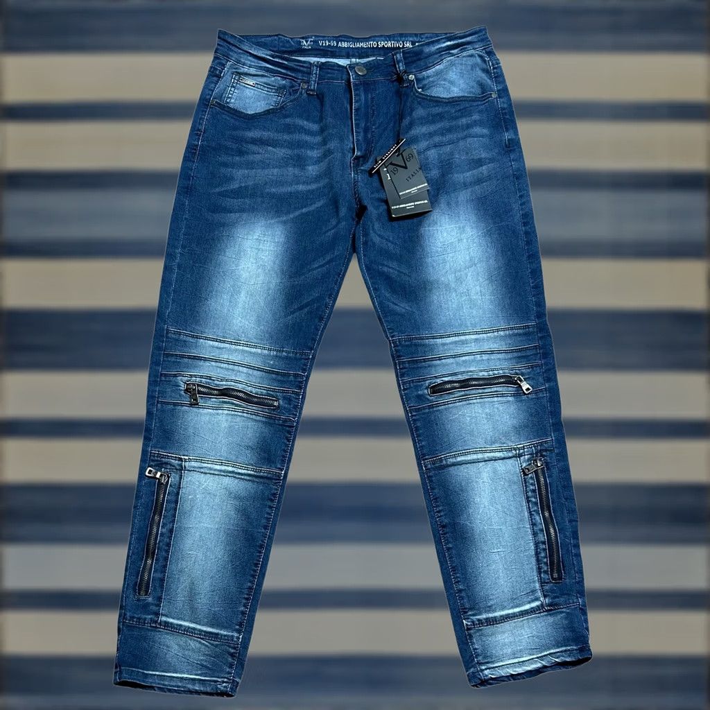 Vintage V1969 Italia Jeans Angie to Sportive SRI 36x30 NWT Men Jeans Biker Slim Straight Shirt? Size US 38 / EU 54 - 1 Thumbnail