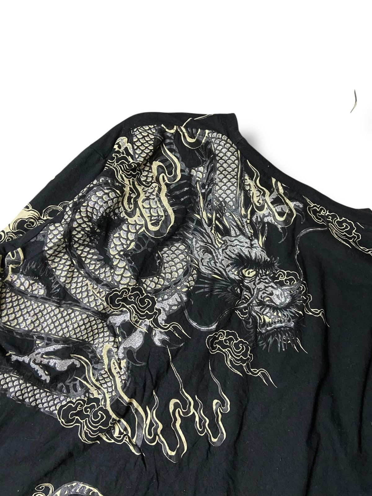 Japanese Brand Sukajan Style Dragon Graphic Long Sleeve Tshirt (167) Size US L / EU 52-54 / 3 - 4 Thumbnail