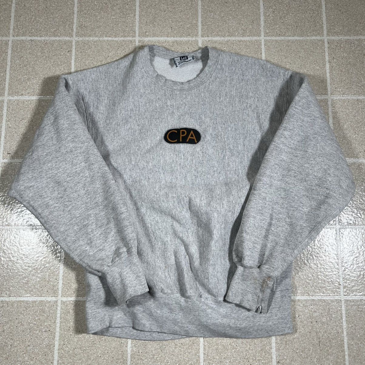 Lee Vintage Lee Heather Grey CPA Sweatshirt Crewneck Size M Size US M / EU 48-50 / 2 - 1 Thumbnail