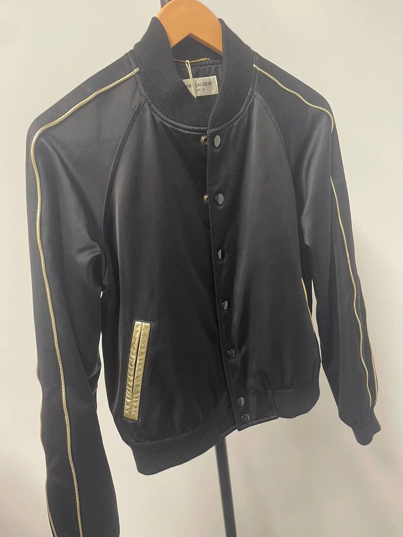 Saint Laurent Paris Saint Laurent Black Bomber Jacket Size US XS / EU 42 / 0 - 1 Thumbnail